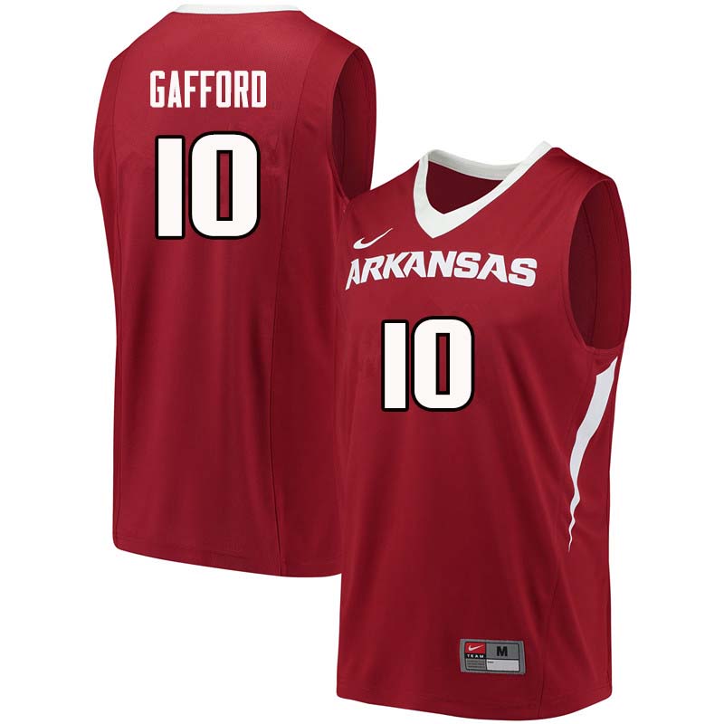 Men #10 Daniel Gafford Arkansas Razorback College Basketball Jerseys Sale-Cardinal